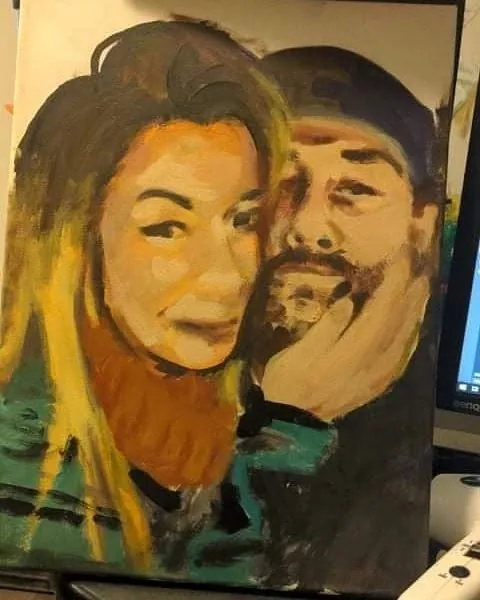 Couples Portrait in progress