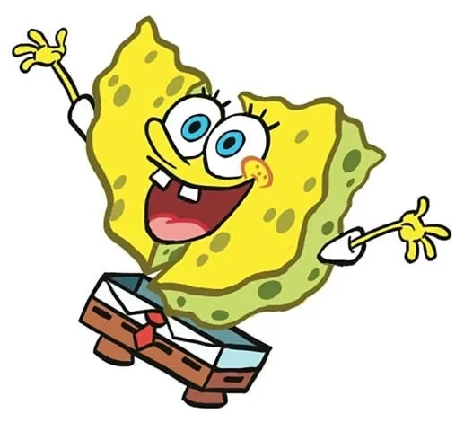 Spongebob with the Wu-Tang logo on his body
