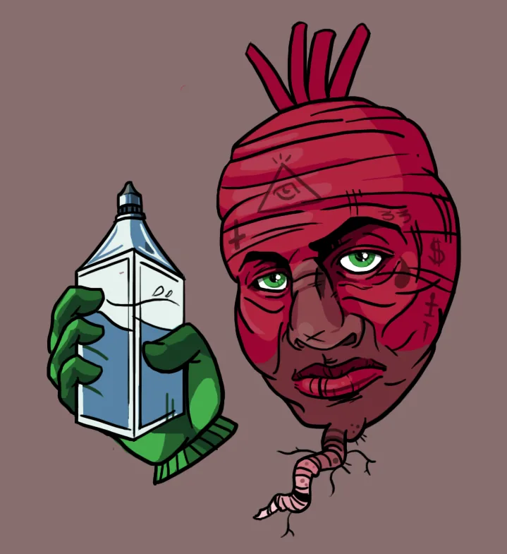 Finished brown Fermented Beets Orchestra logo