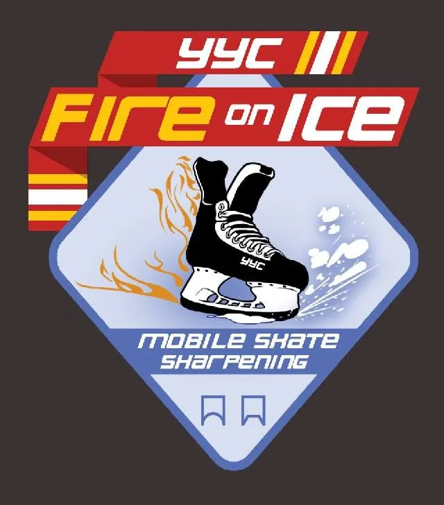 Blue color variant of the Fire on Ice logo