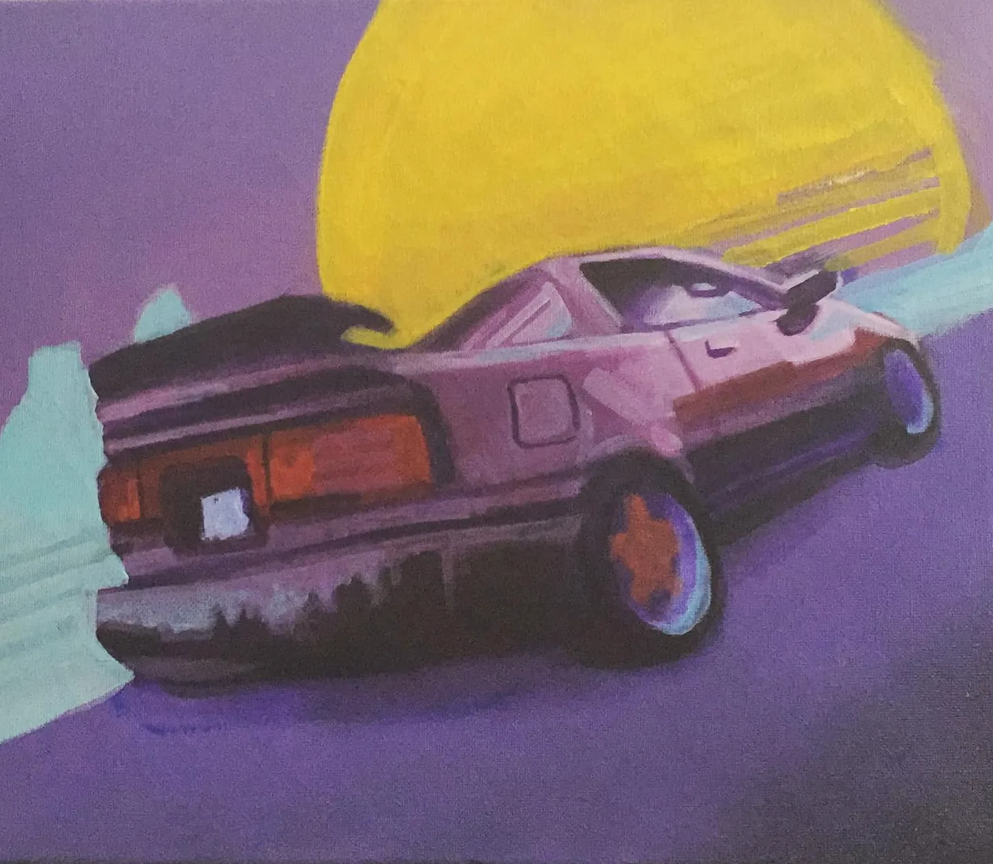 Unfinished Subaru painting, 2020