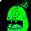 Attack of Mean Green Gregory, pixel art by Derek Boe