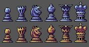 Chess anyone?, pixel art by Derek Boe