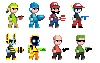 Core Cameos, pixel art by Derek Boe