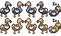 Dodo Go-Go Units, pixel art by Derek Boe