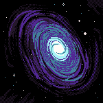 Galaxy, pixel art by Derek Boe
