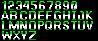 General Font, pixel art by Derek Boe