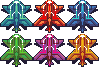 Grasshoppper, pixel art by Derek Boe