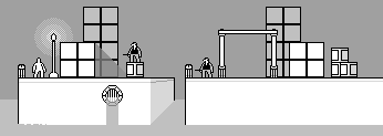Grey Scale Mockup, pixel art by Derek Boe