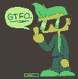 I heart snader., pixel art by Derek Boe