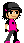 Punky (Idle), pixel art by Derek Boe
