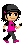 Punky (Walking), pixel art by Derek Boe
