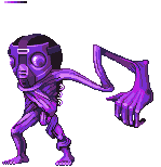 Qaz the Crazy Redesign, pixel art by Derek Boe