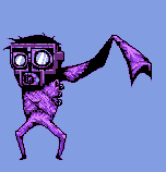 Qaz The Crazy, pixel art by Derek Boe