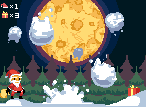 Santa's Balls, pixel art by Derek Boe