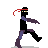 Skanking Ninjar, pixel art by Derek Boe