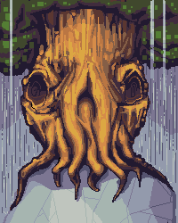 Skulltree, pixel art by Derek Boe