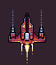 Spacecruiser, pixel art by Derek Boe