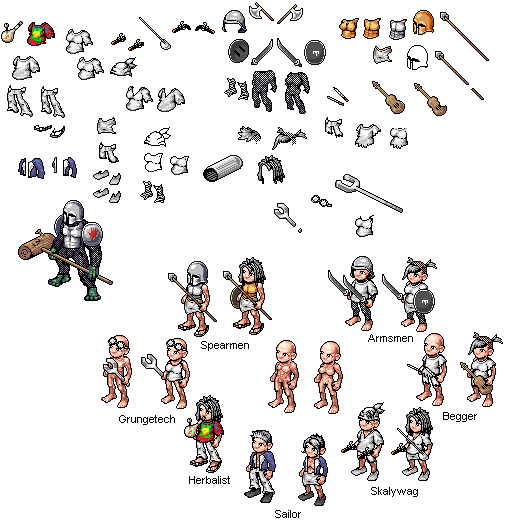 Terra Tactics Online, pixel art by Derek Boe