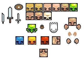 Top-Down RPG Hack 'n Slash, pixel art by Derek Boe