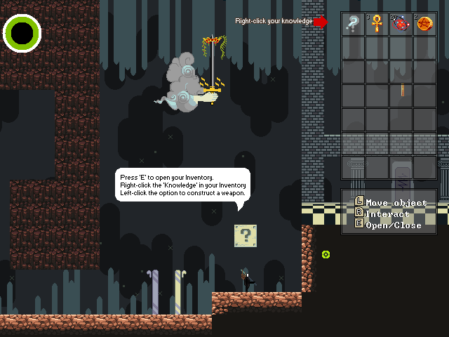 Old-engine inventory gameplay screenshot from The Walled Garden